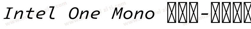 Intel One Mono 英特尔字体转换